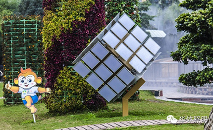 四川峨眉——“魔方”灯