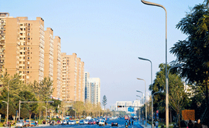 四川成都天府新区—“双叶”灯